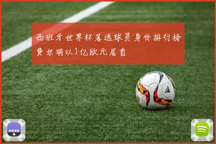 西班牙世界杯落选球员身价排行榜费尔明以1亿欧元居首